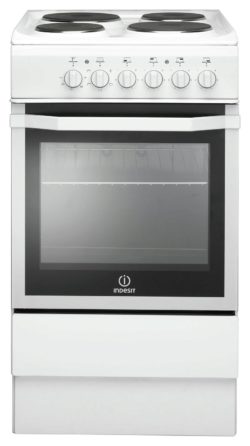 Indesit I5ESHW Single Electric Cooker - White.